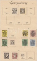 Spanyolország gyűjtemény előnyomott albumlapokon (Mi EUR 322,-)