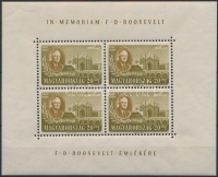 1947 Roosevelt légi 20f kisív