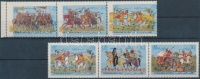 1970 Legendák Mi 1118-1120 hármascsík eltolódott színnyomat + 1120-1122 hármascsík