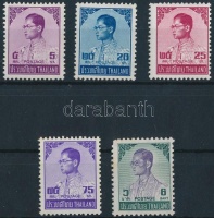 1973 Forgalmi sor 5 értéke Mi 670-673 + 675X (rozsda/stain)