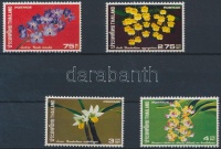 1974 Orchidea; virág sor Mi 730-733 A (rozsda/stein)