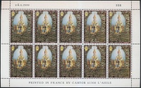 1996 Bhumibol Aduljadeh király kisív Mi 1699 (folt az ívszélen / spot on the margin)