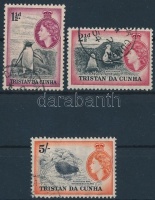 1954 3 db Forgalmi: Madár bélyeg Mi 14, 18, 26