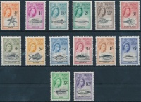 1960 Forgalmi sor Mi 28-41 (39 falcos / hinged)