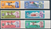 1967 Téli és nyári olimpia ívszéli vágott sor Mi 626-671 B
