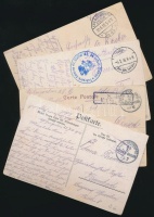 18 db 1. világháborús német és bajor tábori posta képeslap főleg Belgiumból és Franciaországból