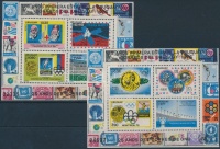 1976 Évfordulók-események blokk pár Mi 31-32 (kis betapadás)