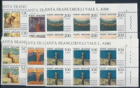 1977 Assisi Szent Ferenc sor ívsarki hatos tömbökben Mi 695-700