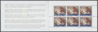 1991 Sixtus kápolna freskói bélyegfüzet Mi MH 0-3