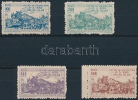 1956 Vasútvonal sor Mi 31-34 (apróbb hibák/minor faults)