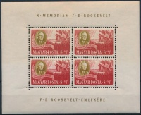 1947 Roosevelt 8f kisív