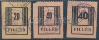 1944 Nyíregyháza I. 20f, 40f I-II (I. sarokhiba)