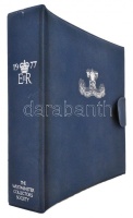 1977 II. Erzsébet ezüst jubileuma alkalmi borítékok gyűjteménye speciális albumban