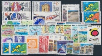 1990 Európa motívum 34 klf bélyeg közte sorok, összefüggések