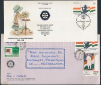 Rotary motívum 79 db többségében alkalmi boríték alkalmi bélyegzéssel, sokon Rotary-s bélyeg + 8 db emléklap 50-es évektől a 80-as évekig
