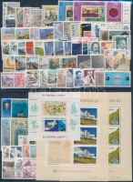 1983 Europa CEPT, Jelentős alkotások teljes évfolyam kiadásai, 3 db stecklapon