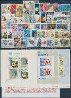 1981 Europa CEPT, Flórklór teljes évfolyam kiadásai 4 db blokkal, 2 db steckalpon