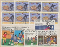 Panama 1970 Sport sor 8 klf diszkoszvető értéke + Honduras 1978 Labdarúgás sor Mi 941-945
