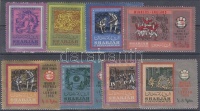 Sharjah 1966 Labdarúgás alufóliás sor Mi 337-343 A + Khor Fakkan Mi 127 A