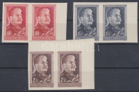 1949/1950 J.V. Sztálin ívszéli  vágott párok (6.000++)