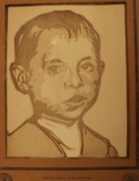 Fényes Adolf (1867 - 1945) Fiú portré/ lap a Művészház mappából, 1911.