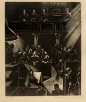 Gáborjáni Szabó Kálmán (1897 – 1955) Templombelső, 1936