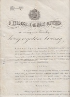 A Magyar Királyi Közigazgatási Bíróság ítélete Simonyi Gyula magasabb személyi pótlék iránti igénye ügyében, 1911-ből. 