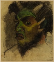 Varsányi Pál (1902 - 1990): Örödög/Asszony a teraszon, 1924