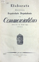 Elaborata Excelsae Regnicolaris Deputationis in Commercialibus Articulo 67. Anni 1791 ordinatae.