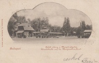Budapest. Fedett sétány a Margit-szigeten. 