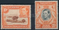 1938 VI. György - Tájkép Mi 55A, 60A (sárgult gumi / yellowish gum)