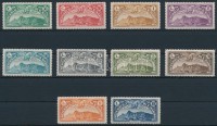 1931 Légiposta sor Mi 165-174