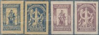1929 Dalverseny Debrecen 4 klf levélzáró R!