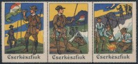 Cserkészfiuk hármascsík klf levélzárókkal