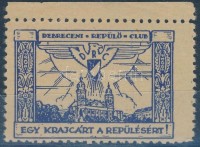 1914 Debreceni Repülő Club - Egy krajcárt a repülésért! adomány bélyeg (Balázs: 77.01 'R')