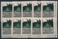 1914 Német, Osztrák és Magyar Méhészek Vándorgyűlése és Kiállítása 10 db ívsarki levélzáró