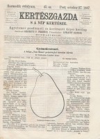 1867 Kertészgazda s a nép kertésze, egyetemes gazdászati és kertészeti képes hetilap. Szerk.: Girókuti P. Ferenc. 3. évf. 43. sz. Pest, Emich Gusztáv. Érdekes írásokkal, illusztrációkkal.