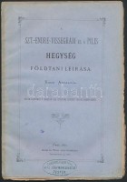 1871 Pest, Szentendre-Visegrádi és a Pilis-hegység földtani leírása Koch Antaltól, különlenyomat a Magyar Kir. Intézet 1871-ki évkönyvéből, felvágatlan példány, 60p