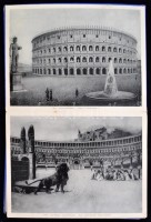 Ricordo di Roma. 30 Vedute. Képes leporelló Róma városáról, látképekkel, négynyelvű leírásokkal. A borítótábla gerincét korábban javították.