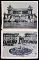 Ricordo di Roma. 30 Vedute. Képes leporelló Róma városáról, látképekkel, négynyelvű leírásokkal. A borítótábla gerincét korábban javították.
