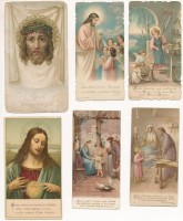 15 db litho szentkép, különböző méretben