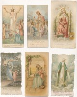 15 db litho szentkép, különböző méretben
