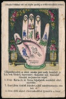 cca 1830 Imalap, részben színes litho, 12,5×8,5 cm