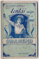 cca 1910 Leonhardi tentái szecessziós, reklámos órarend füzet. Kitöltetlen 8x11 cm