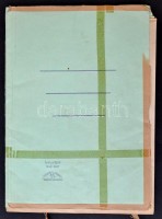 cca 1910-1930 Vallási témájú nyomtatott lapok, részben kézzel kifestve, gazdagon díszített inciálékkal, összesen 6 db