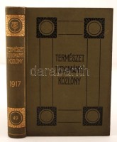 1917 Bp., Természettudományi Közlöny, 49. kötet, kiadja a Kir. Magy. Természettudományi Társulat, kissé piszkos  egészvászon kötésben
