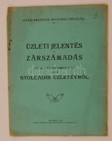 1920 Hazai Erdőipar Részvénytársaság, üzleti jelentés és zárszámadás az 1919 évi december 31.-ig terjedő nyolcadik üzletévről / annual report of the Hungarian wood industry, 30x23 cm