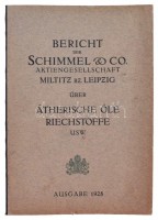 1927 Német vegyiárú forgalmazó cég képes ismertető füzete, a különböző vegyi anyagok elkészítésének módjaival, benne néhány parfüm címke.  / 1929 German chemical-ware company. Picture booklet with advertising. 264p. + XII.