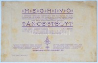 1928 Meghívó Gépész Táncestélyre.