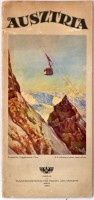1930 Ausztria. Wien, 1930, Bundesministerium Für Handel und Verkehr.  Magyar nyelvű utazási prospektus, fekete-fehér képekkel, és Ausztria térképpel.